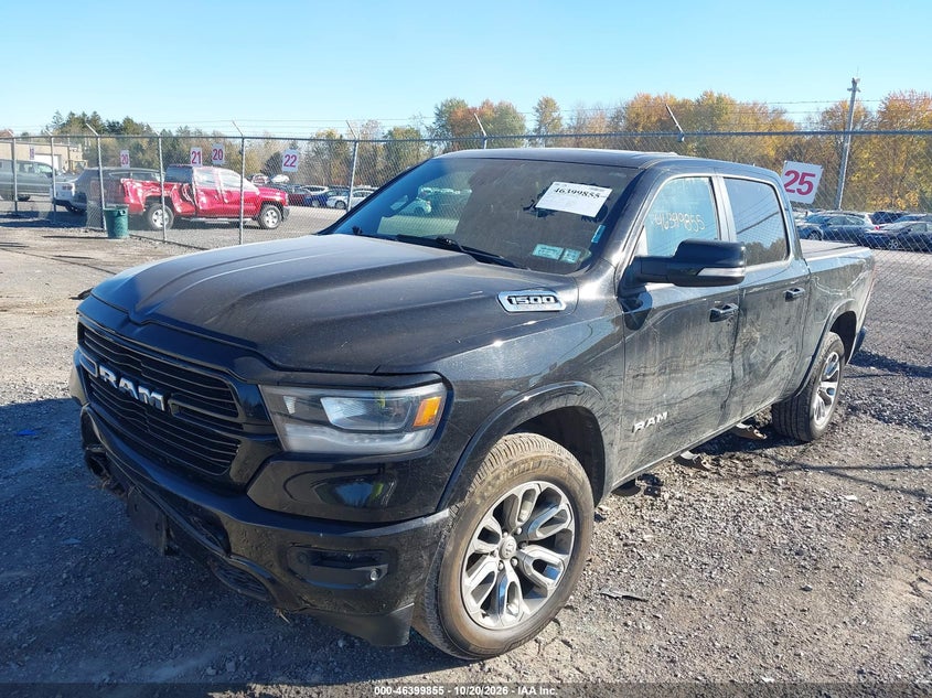 Vin: 1c6srfjtxln266621, lot: 46900213, ram 1500 laramie 20202