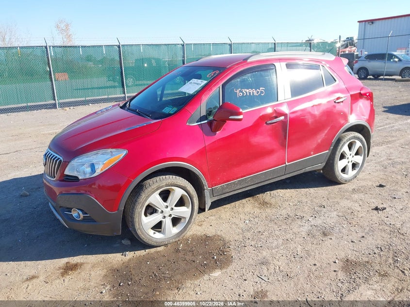 Vin: kl4cjfsb0fb173164, lot: 46900263, buick encore convenience 20152