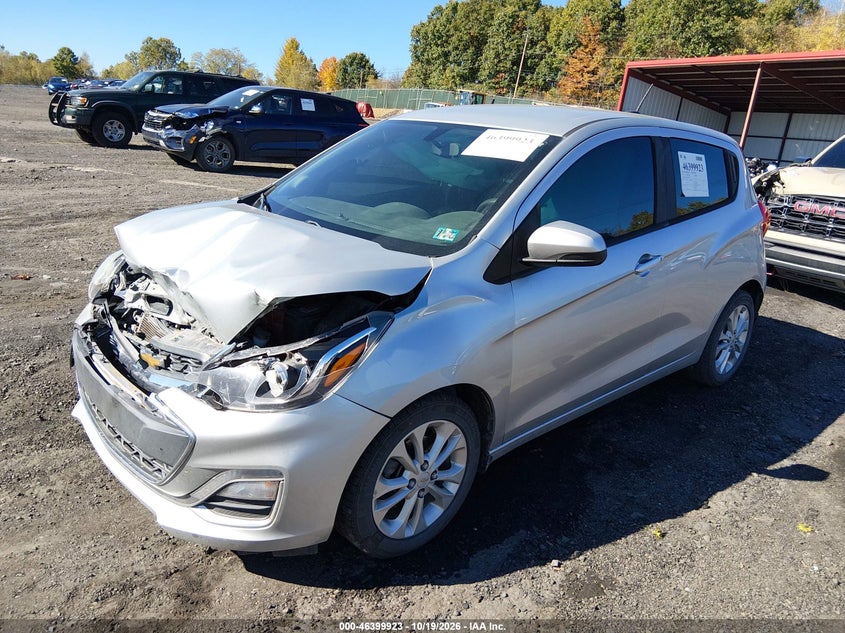 2019 Chevrolet Spark 1Lt Cvt, Удар спереди, IAAI, VIN KL8CD6SA8KC755885 — фото 2