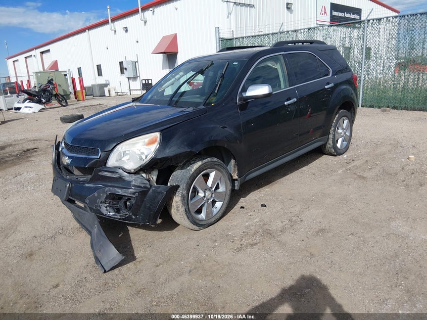 2014 Chevrolet Equinox 1Lt, Удар спереди, IAAI, VIN 2GNALBEK4E6333759 — фото 2
