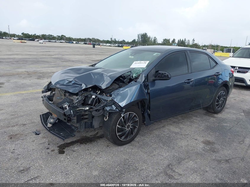 2019 Toyota Corolla Le, Удар спереди, IAAI, VIN 2T1BURHE7KC160645 — фото 2