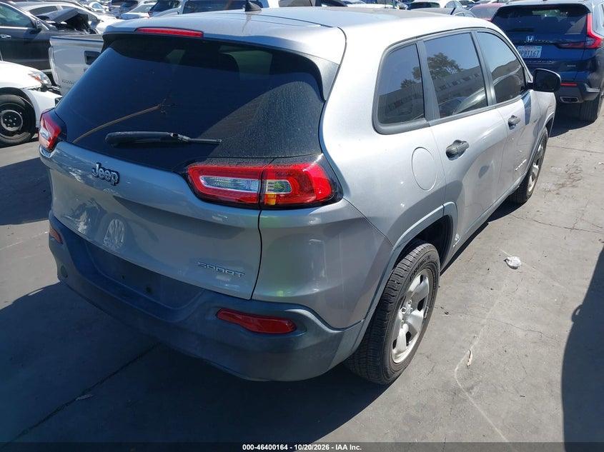 Vin: 1c4pjlab4fw560025, lot: 46900522, jeep cherokee sport 20154