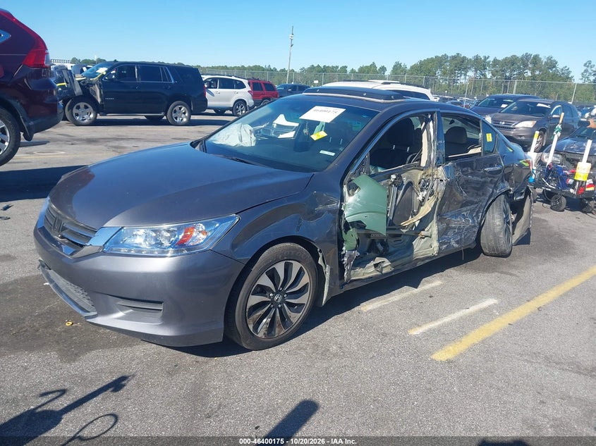 Vin: 1hgcr6f74ea001326, lot: 46900533, honda accord hybrid touring 20142