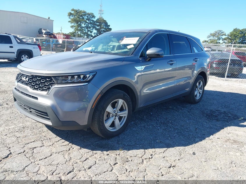 Vin: 5xyrg4lc9ng157902, lot: 46900541, kia sorento lx 20222