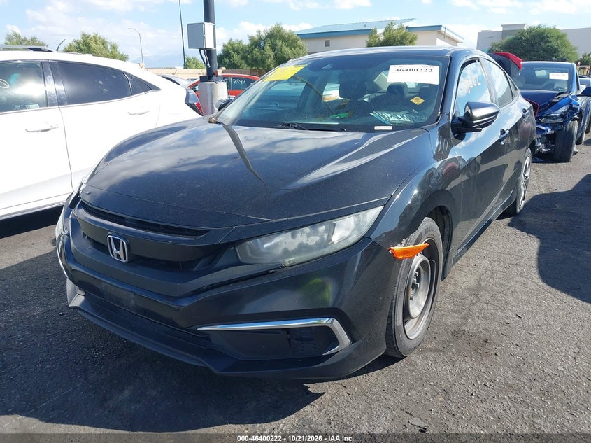 Vin: 2hgfc2f63lh589006, lot: 46900580, honda civic lx 20202