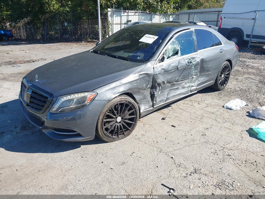 2015 Mercedes-Benz S 550 4Matic, Левый бок, IAAI, VIN WDDUG8FB7FA146439 — фото 2