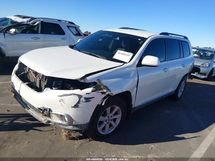 2013 Toyota Highlander Base Plus V6, Unknown, IAAI, VIN 5TDZK3EH9DS110517 — photo 2
