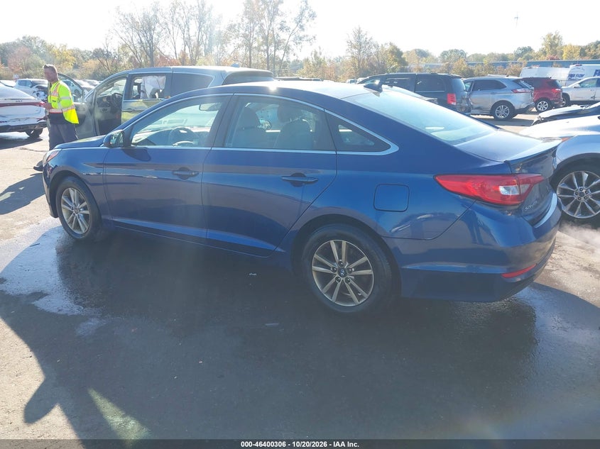 Vin: 5npe24af7fh161080, lot: 46900664, hyundai sonata se 20153