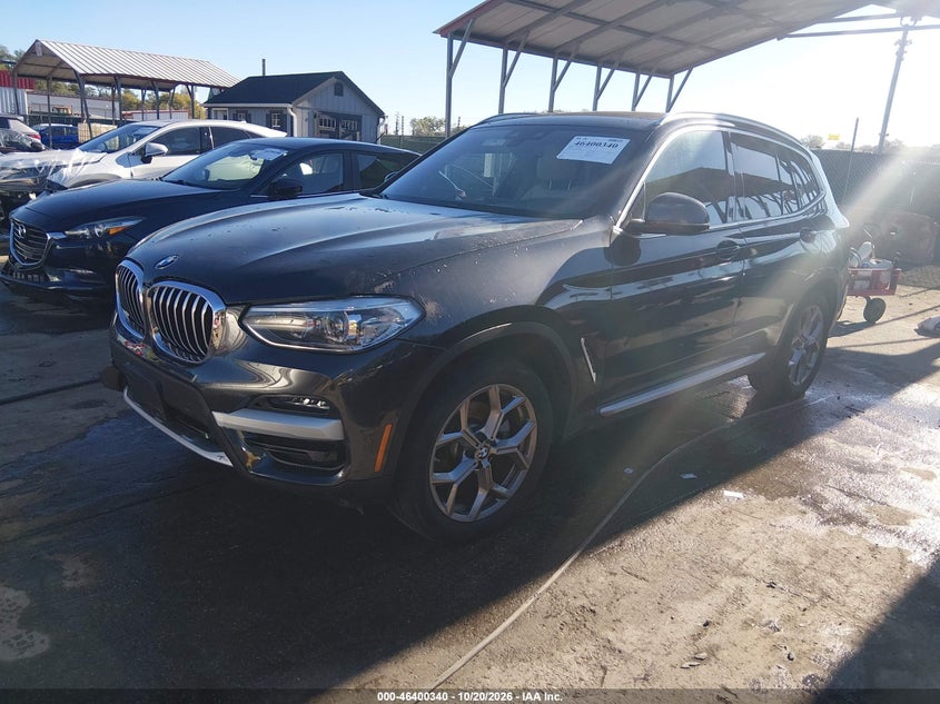 2020 BMW X3 xDrive30I, Undercarriage, IAAI, VIN 5UXTY5C08L9B80666 — photo 2