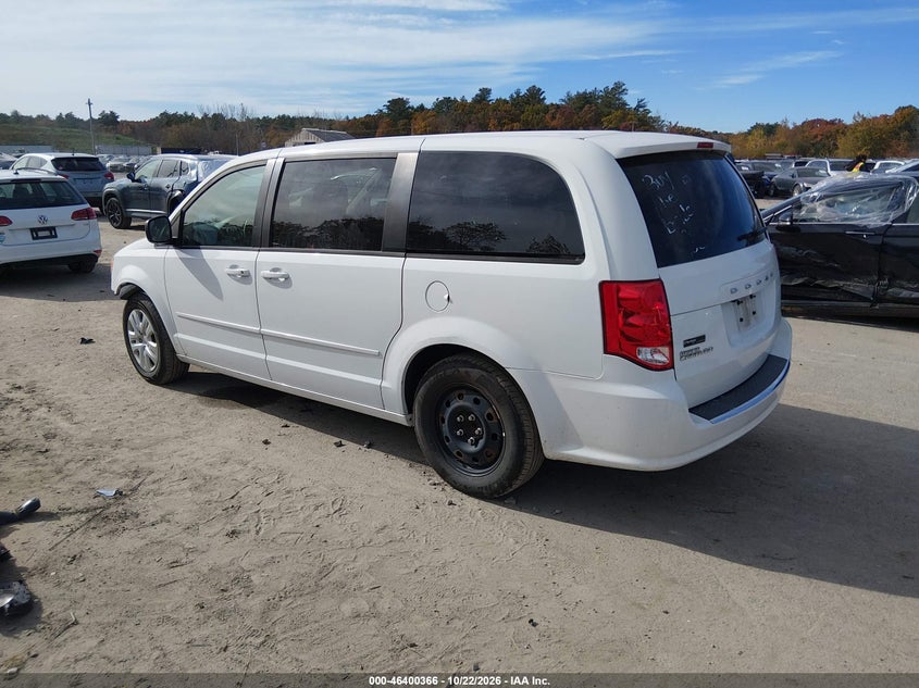 Vin: 2c4rdgbg0hr626194, lot: 46900724, dodge grand caravan se 20173