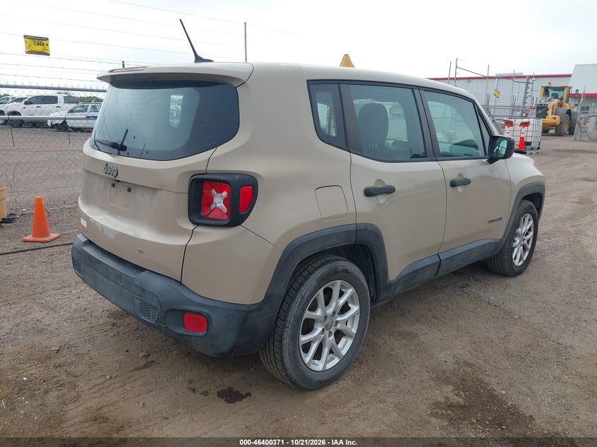 Vin: zaccjaat0fpb76292, lot: 46900729, jeep renegade sport 20154