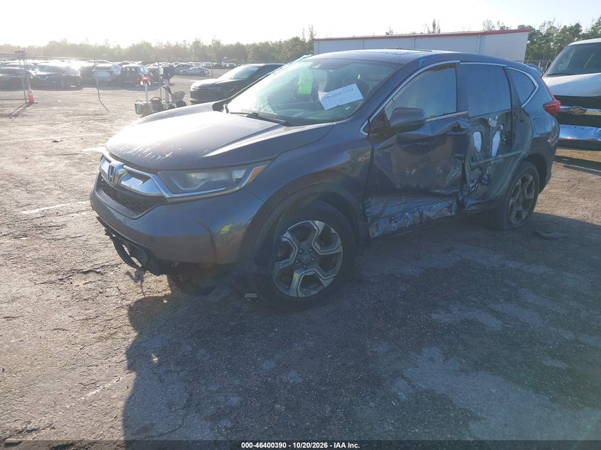 Vin: 5j6rw1h82ka003396, lot: 46900748, honda cr-v ex-l 20192