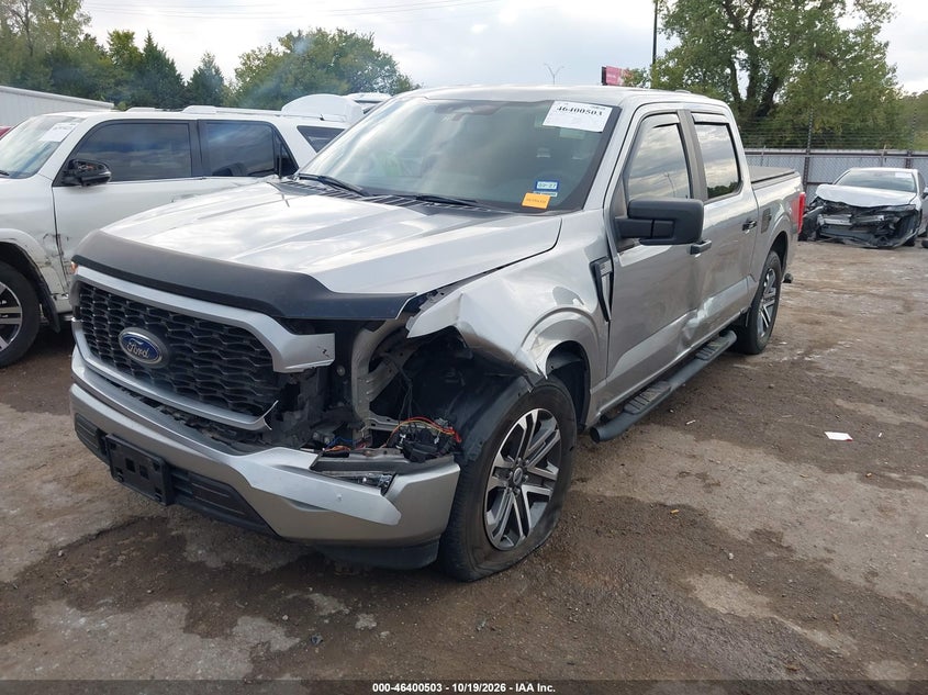 2021 Ford F-150 Xl, Left Side, IAAI, VIN 1FTEW1C51MKF13804 — photo 2