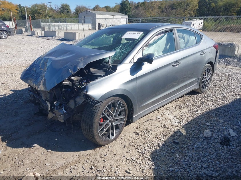 Vin: kmhd04lb2ku817161, lot: 46900917, hyundai elantra sport 20192