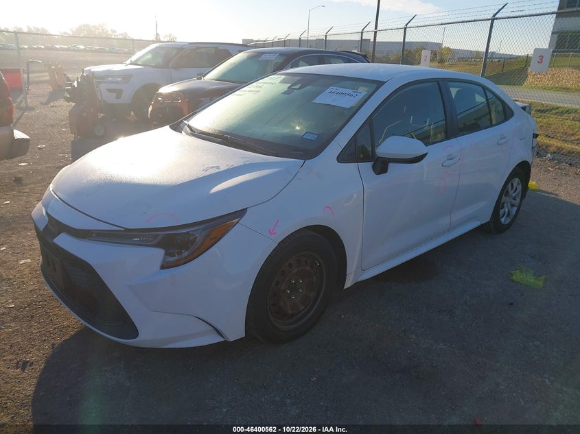 Vin: jtdeprae5lj034935, lot: 46900920, toyota corolla le 20202