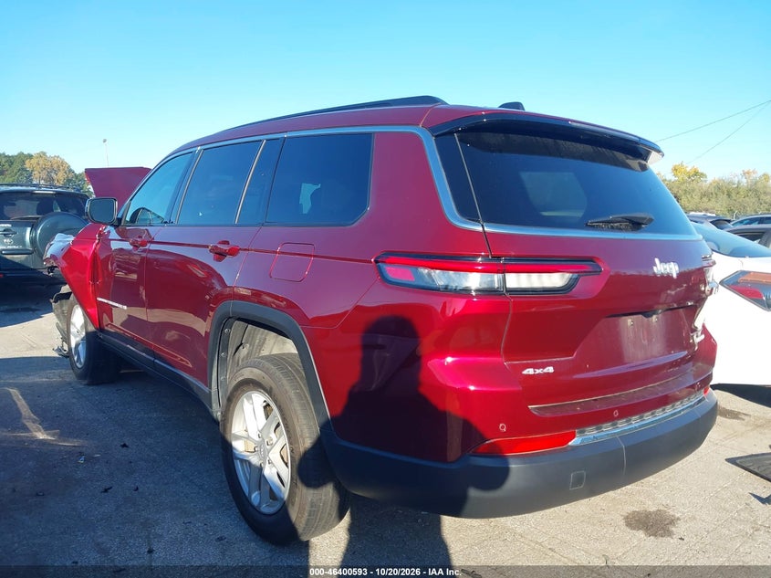 Vin: 1c4rjkag0r8577721, lot: 46900951, jeep grand cherokee l laredo x 4x4 20243