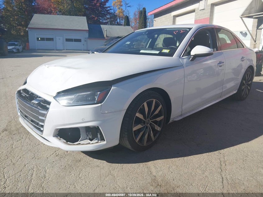 Vin: wauabaf44ma087378, lot: 46900955, audi a4 premium 40 tfsi quattro s tronic 20212