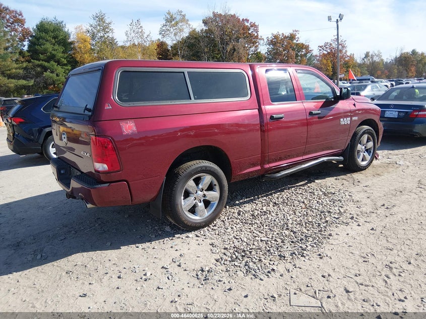 Vin: 1c6rr7ft5js348428, lot: 46900983, ram 1500 express  4x4 6'4 box 20184