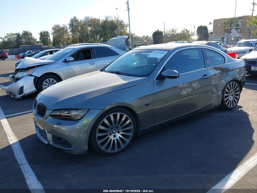 2007 BMW 328I, Левый зад, IAAI, VIN WBAWV13557PK48073 — фото 2
