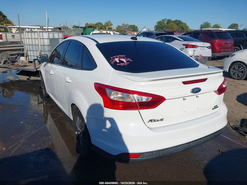 Vin: 1fadp3f24el422307, lot: 46901026, ford focus se 20143