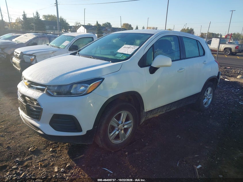 2018 Chevrolet Trax Ls, Удар сзади, IAAI, VIN KL7CJNSB5JB720385 — фото 2