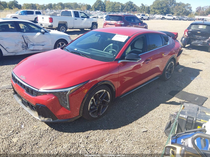 2026 Kia K4 Gt-Line, Rear, IAAI, VIN 3KPFW4DE8TE325142 — photo 2