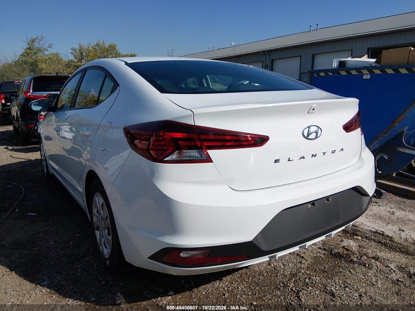 Vin: 5npd74lf9lh584183, lot: 46901165, hyundai elantra se 20203
