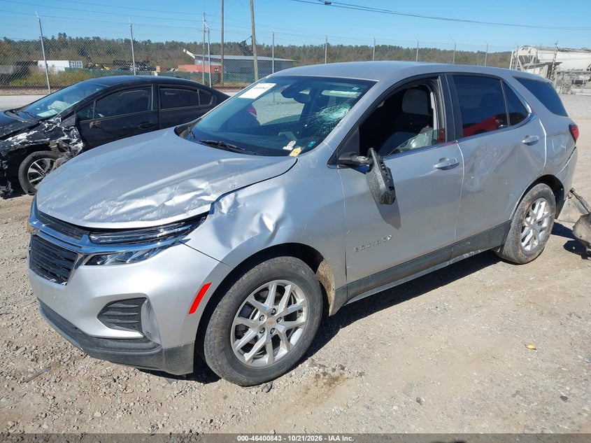 2022 Chevrolet Equinox Fwd Lt, Left Side, IAAI, VIN 3GNAXKEV3NS188746 — photo 2