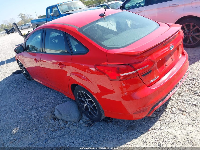 Vin: 1fadp3f28gl403844, lot: 46901252, ford focus se 20163