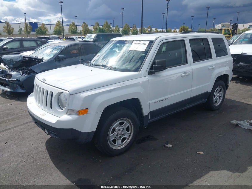 2015 Jeep Patriot Sport, Удар спереди, IAAI, VIN 1C4NJPBA5FD358780 — фото 2