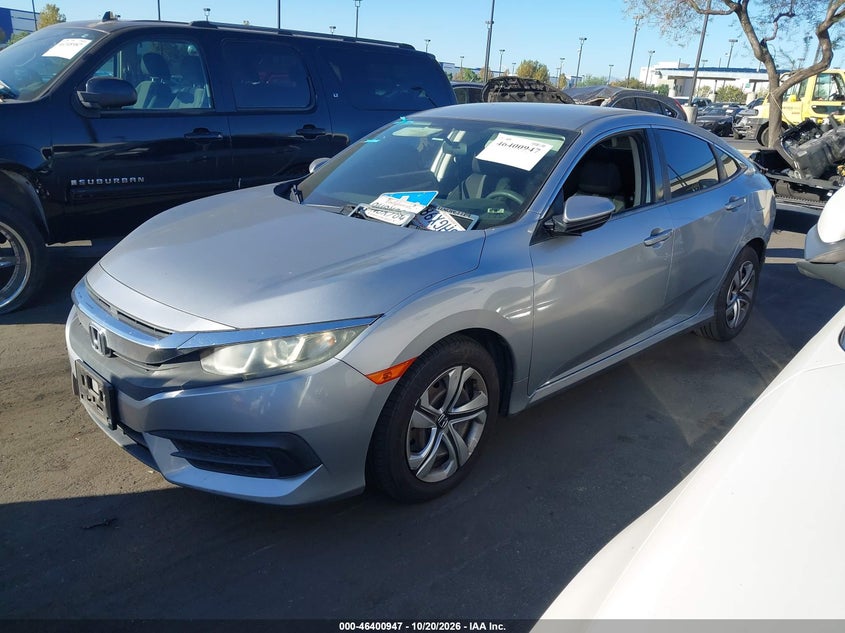 2018 Honda Civic Lx, Правый зад, IAAI, VIN 2HGFC2E56JH596439 — фото 2