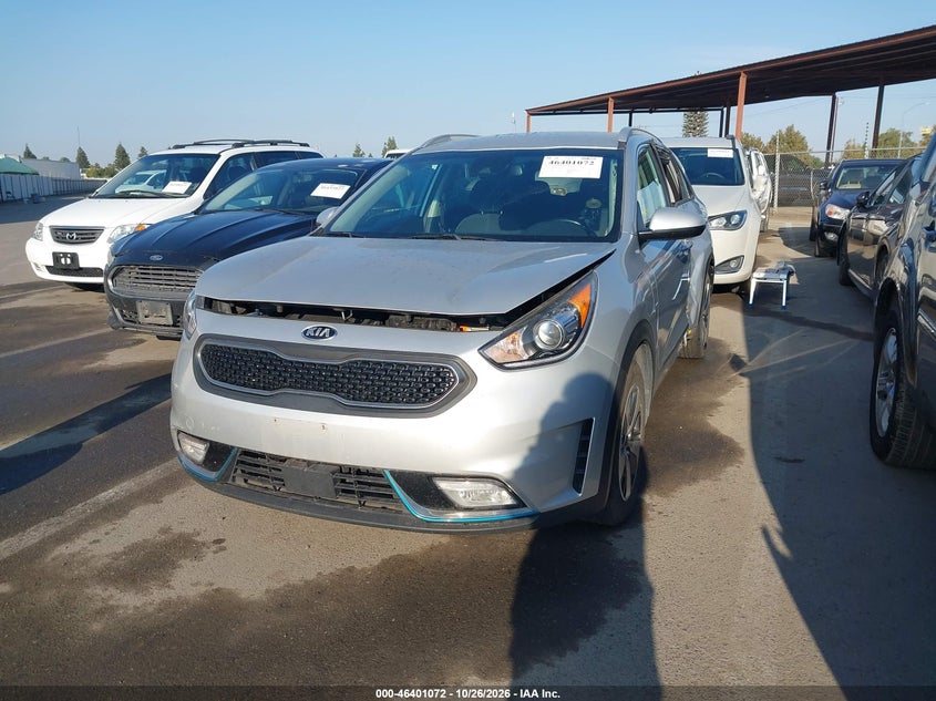 Vin: kndcm3ld6k5232285, lot: 46901430, kia niro plug-in hybrid lx 20192