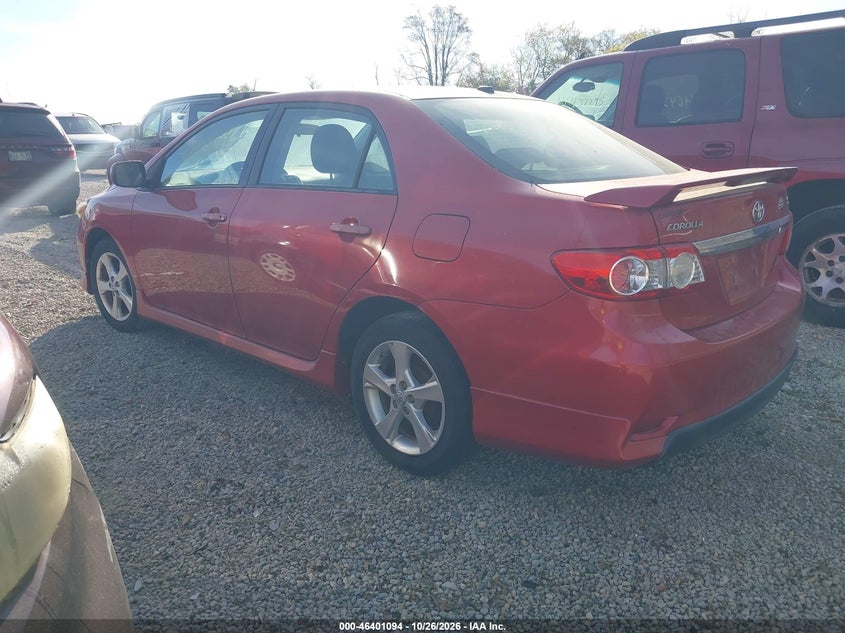 Vin: 2t1bu4ee6cc876672, lot: 46901452, toyota corolla s 20123