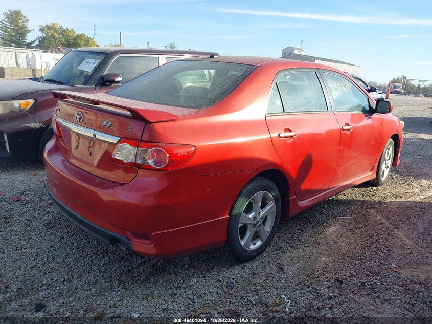 Vin: 2t1bu4ee6cc876672, lot: 46901452, toyota corolla s 20124