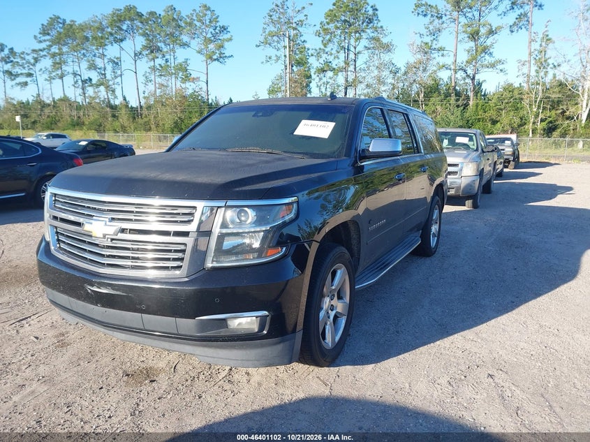 Vin: 1gnskkkc2fr208169, lot: 46901460, chevrolet suburban 1500 ltz 20152