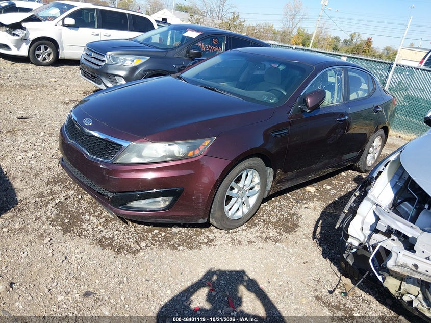 2012 Kia Optima Lx, Theft Recovery, IAAI, VIN 5XXGM4A73CG084727 — photo 2