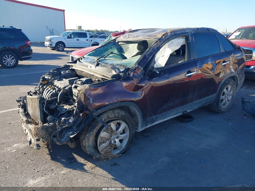 Vin: 5xykt3a14cg302012, lot: 46901541, kia sorento lx 20122