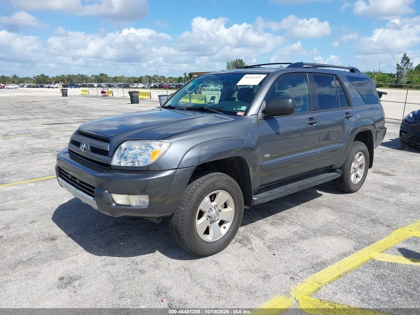 2004 Toyota 4Runner Sr5 V6, Обычный износ, IAAI, VIN JTEZU14R740035646 — фото 2