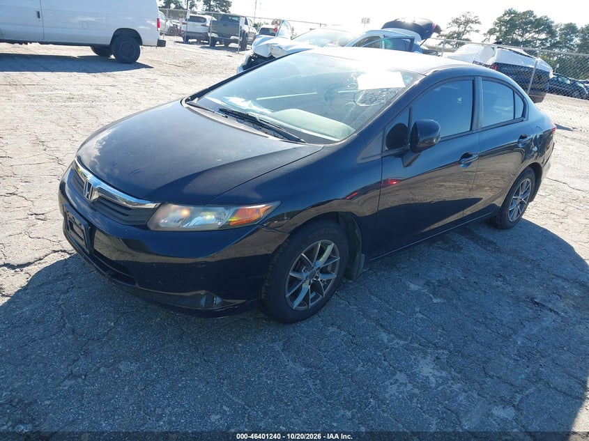 Vin: 19xfb2f51ce104723, lot: 46901598, honda civic lx 20122