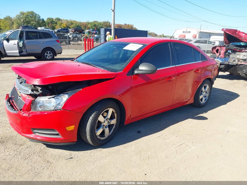 2014 Chevrolet Cruze 1Lt Auto, Перёд и зад, IAAI, VIN 1G1PC5SB4E7159256 — фото 2
