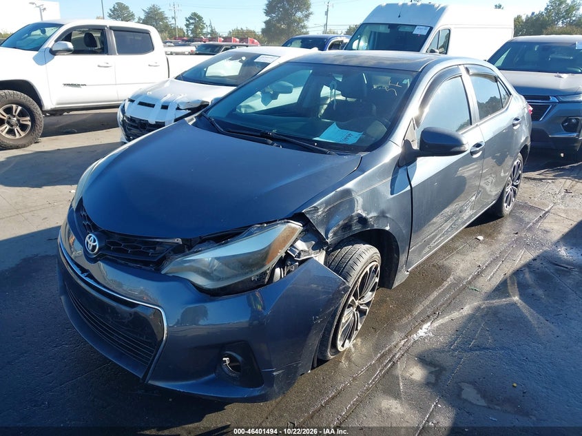 2014 Toyota Corolla S Plus, Front End, IAAI, VIN 2T1BURHE1EC033880 — photo 2