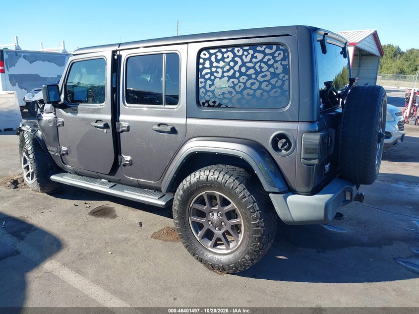 Vin: 1c4hjxdn6mw738306, lot: 46901855, jeep wrangler unlimited 80th anniversary 4x4 20213