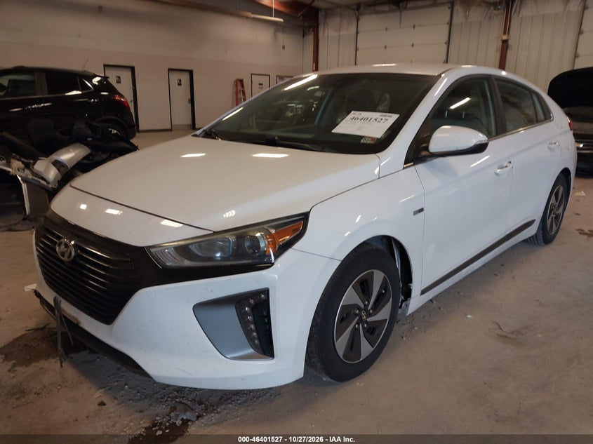 Vin: kmhc75lc5ju093647, lot: 46901885, hyundai ioniq hybrid sel 20182