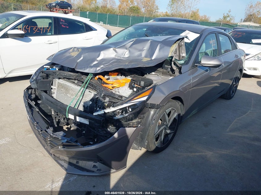 Vin: kmhln4aj0pu049243, lot: 46901897, hyundai elantra hybrid limited 20232