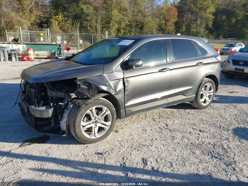 Vin: 2fmpk4k8xjbc14122, lot: 46901921, ford edge titanium 20182