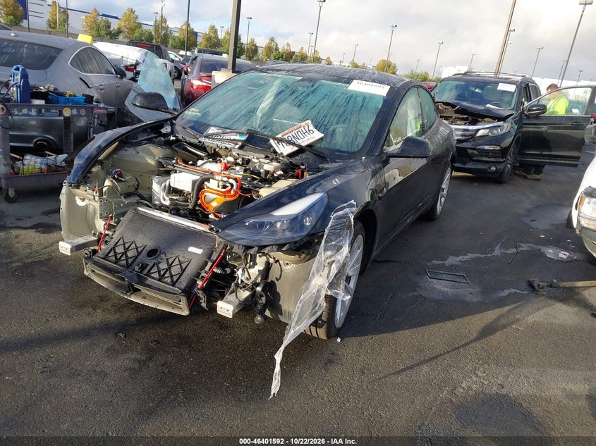 Vin: 5yj3e1ea9pf584397, lot: 46901950, tesla model 3 rear-wheel drive 20232