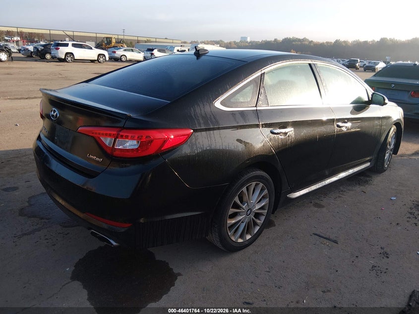 Vin: 5npe34af7fh228578, lot: 46902122, hyundai sonata limited 20154