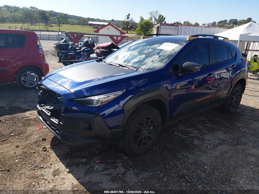 2024 Subaru Crosstrek Wilderness, Повреждение двигателя, IAAI, VIN 4S4GUHU64R3814658 — фото 2