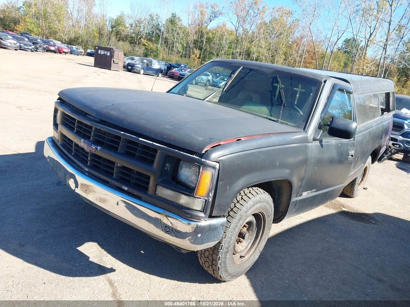 1993 GMC Sierra C1500, Удар сзади, IAAI, VIN 1GTEC14Z0PE542613 — фото 2