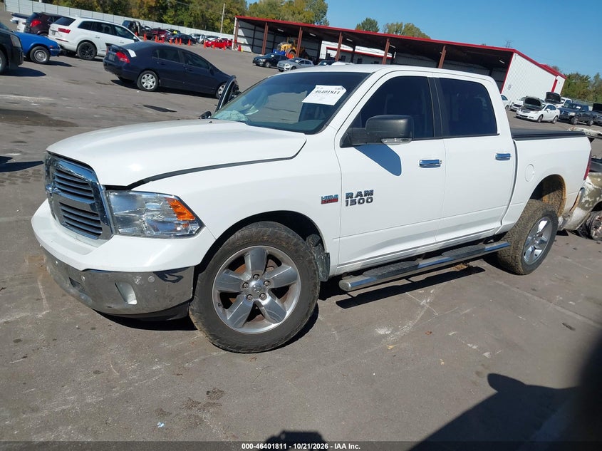 Vin: 1c6rr7lt9hs815638, lot: 46902169, ram 1500 big horn  4x4 5'7 box 20172